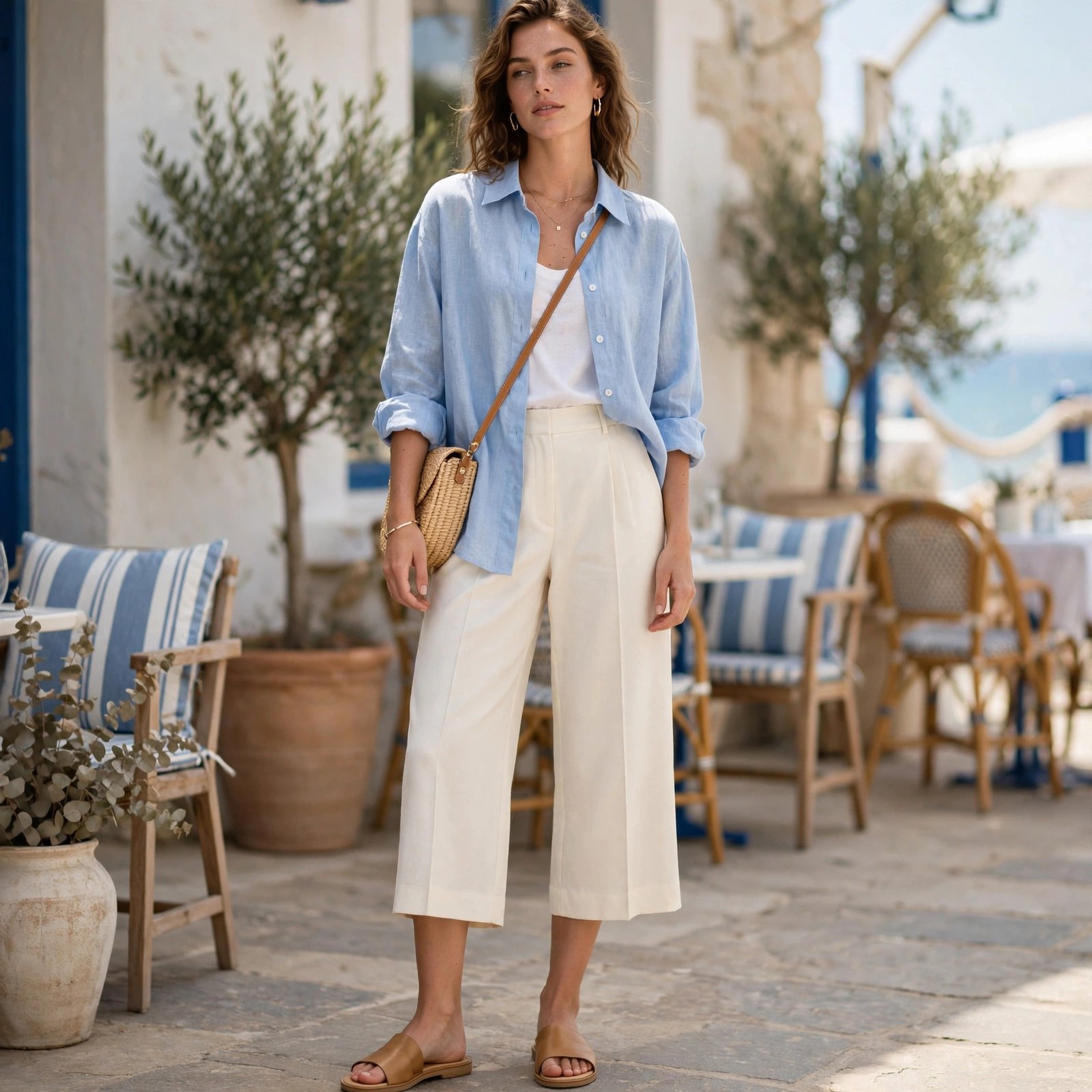 White and Cream Pants: Crisp Summer Sophistication